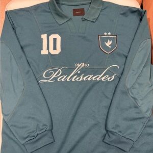PacSun Palisades Long Sleeve Soccer Jersey Shirt Men's Large NWOT (green)